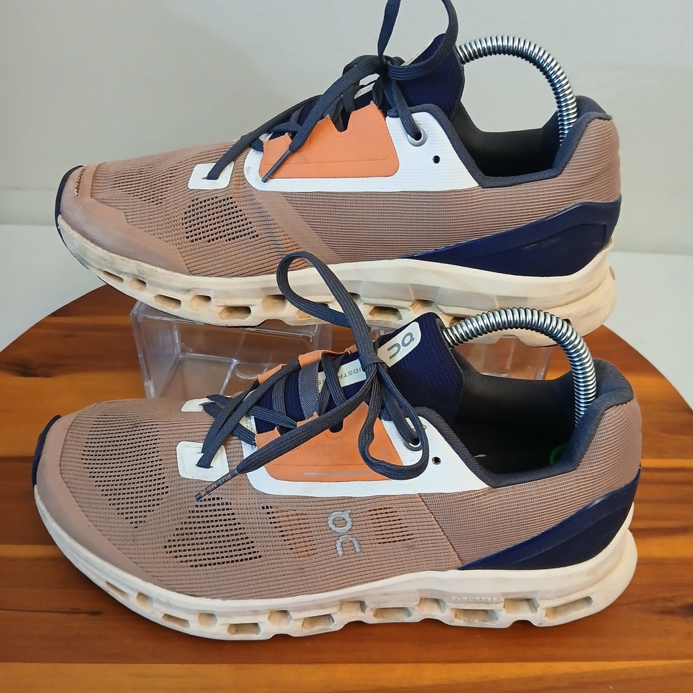 On Cloudstratus 2 Womens 10.5 Pink Running Shoes Sneakers 39.98657